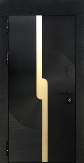 Металлическая дверь с панелями МДФ RAL в стиле high-tech