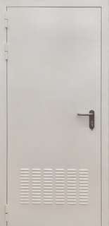 Стальная пожароустойчивая дверь с вентиляционной решеткой